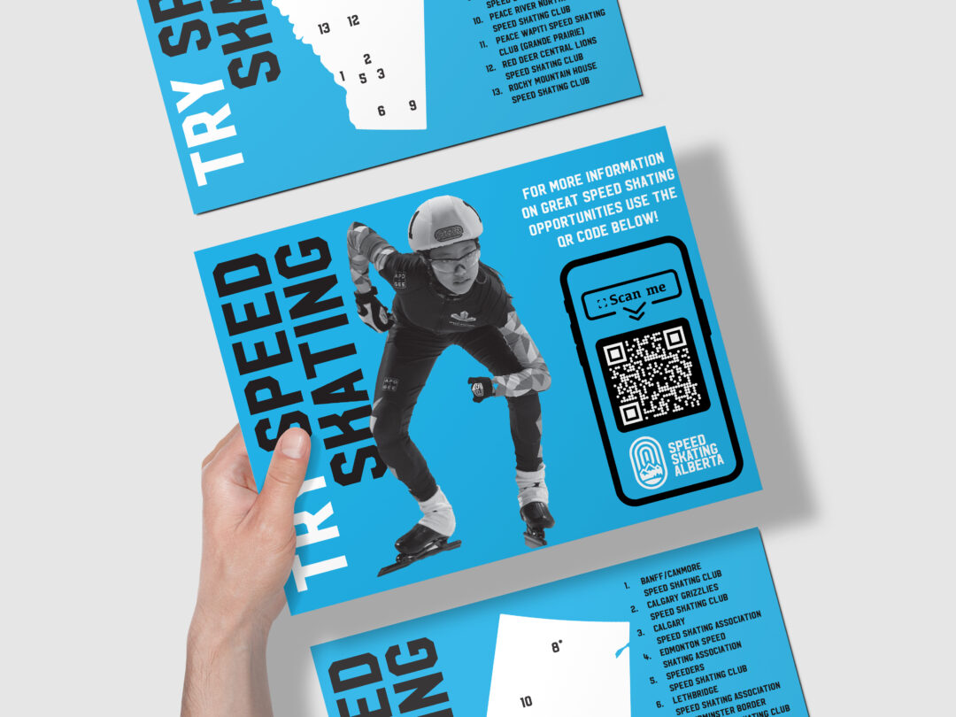 Speed Skating Alberta info cards